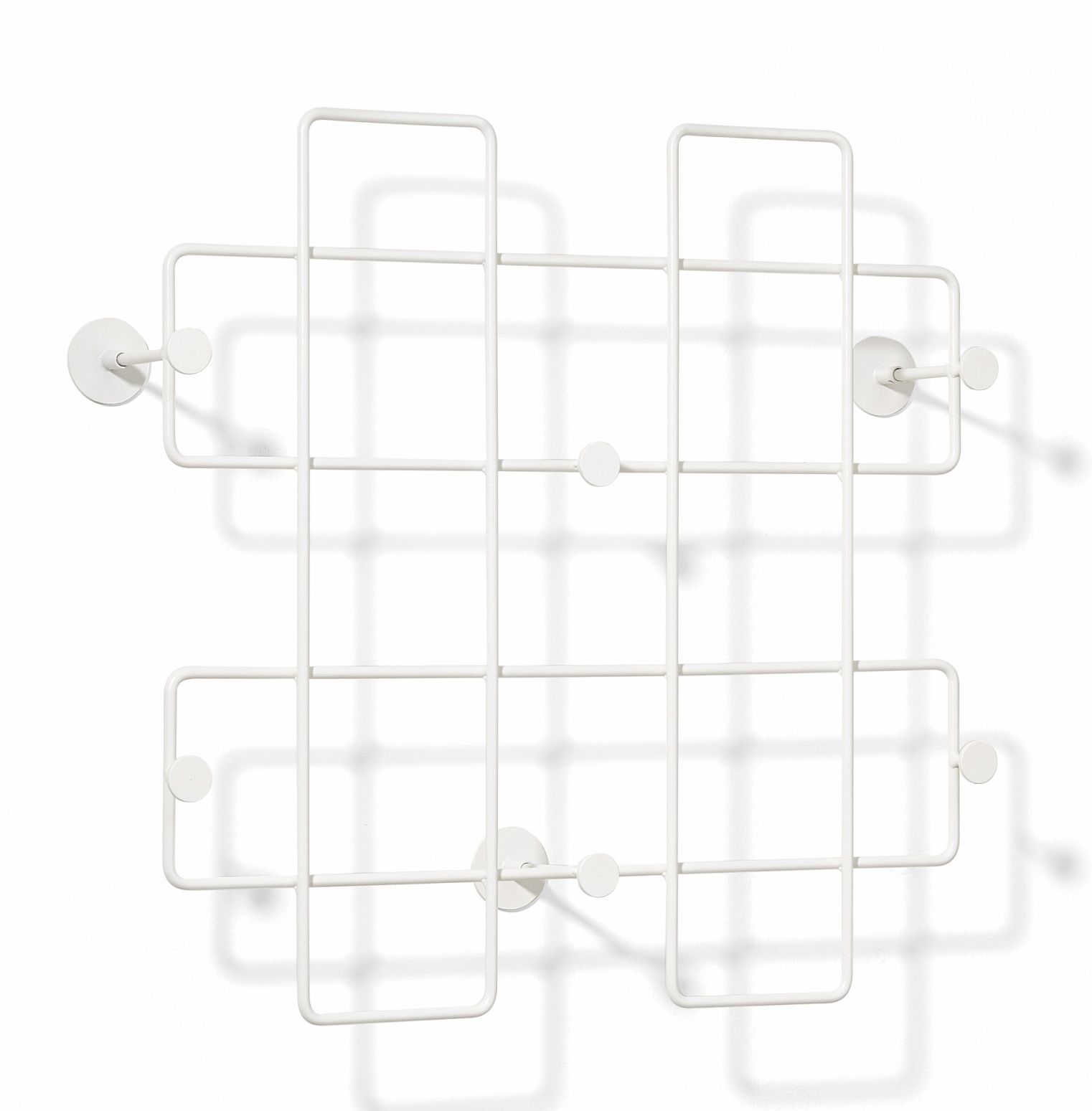 Bazar wall coat rack large white Richard Lampert