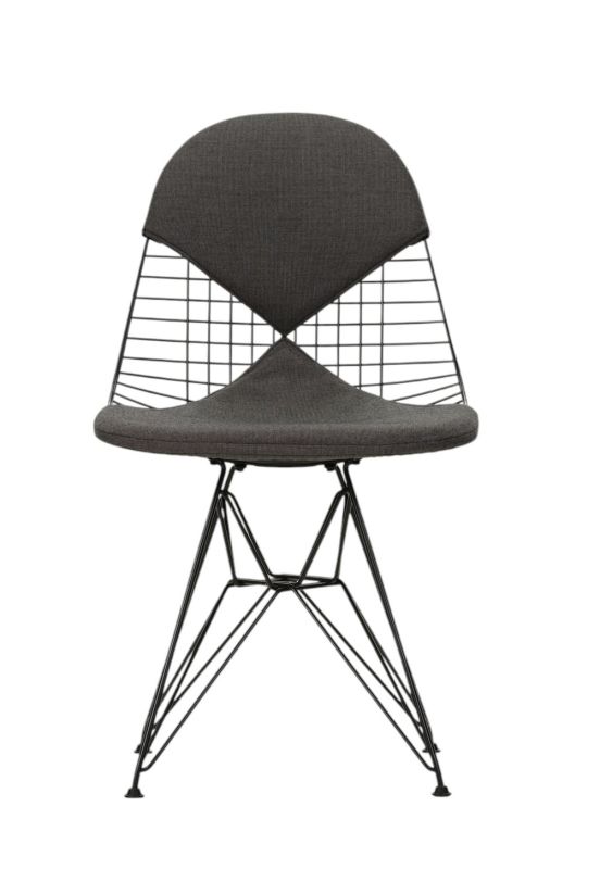 DKR-2 Wire Chair with seat and back cushion Vitra