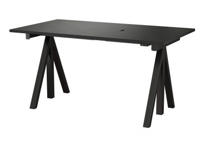 Works Desk height adjustable W140cm String Furniture