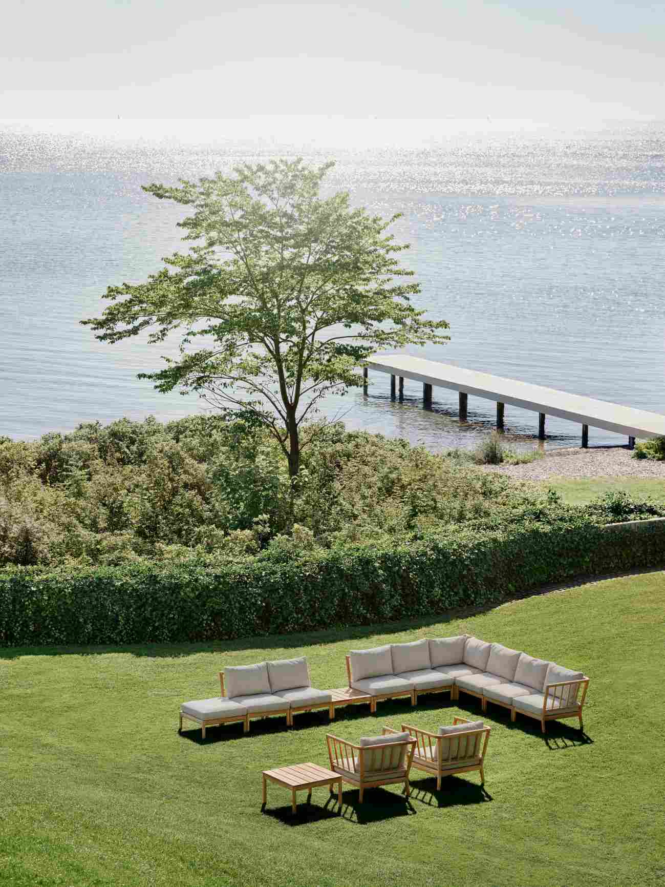 Tradition Lounge Table H 40 cm Skagerak by Fritz Hansen 