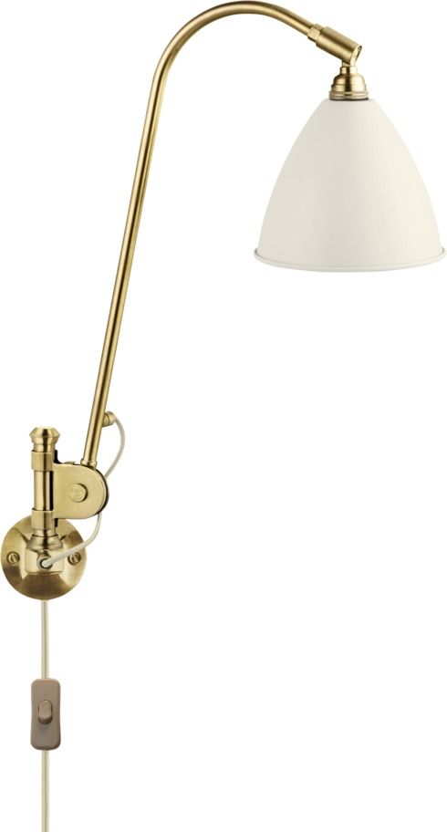 Bestlite BL 6 wall lamp White / Brass Gubi Bestlite BL 6 wall lamp White / Brass Gubi