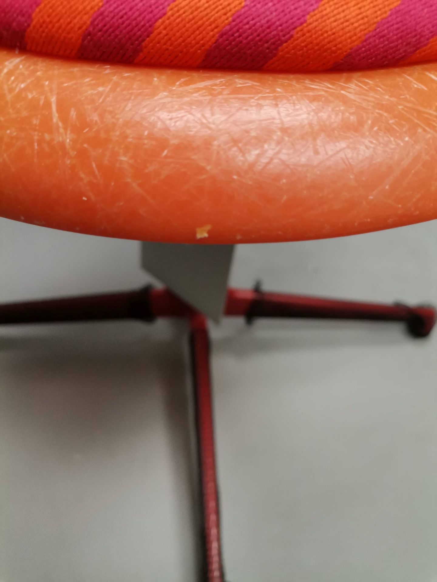 Eames Fibreglass Side Chair La Fonda Red Orange Vitra LIMITED EDITION COLD EXEMPLARY