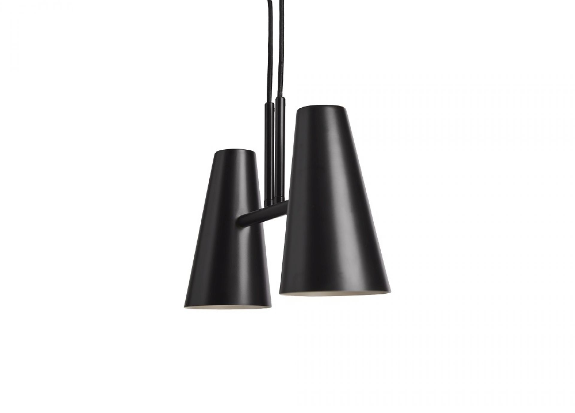 Cono Pendant lamp 2 Shades Woud