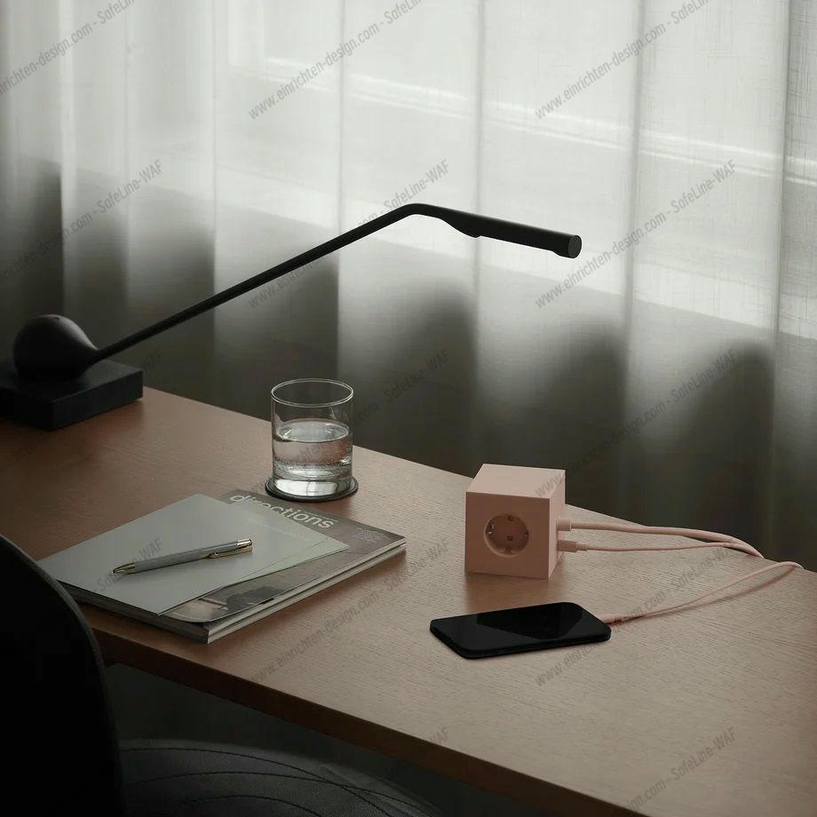 Avolt Socket Cube with USB C dfp Design Pink Avolt Socket Cube with USB C dfp Design Pink