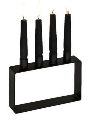 Frame 4 Candlesticks 4 Flames Black novoform SINGLE PIECES