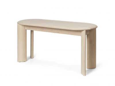 Bevel Bench Beech white oiled Ferm Living