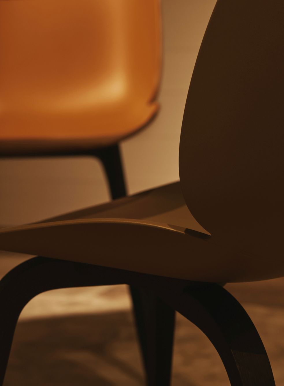 Beetle Chair Dining Chair Unupholstered Plastic Frame Gubi