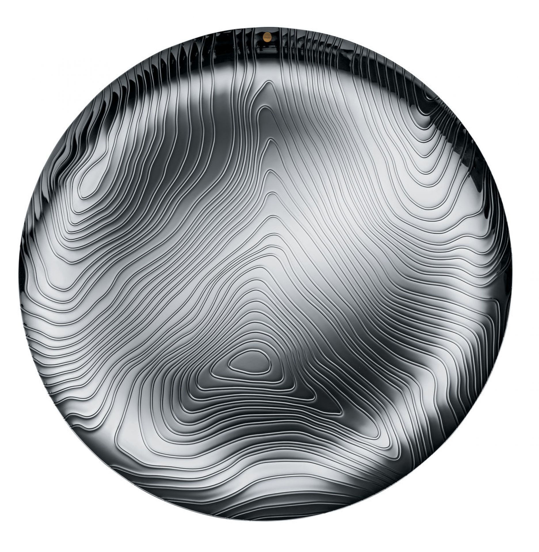 PU07 Veneer Tray Stainless steel Alessi