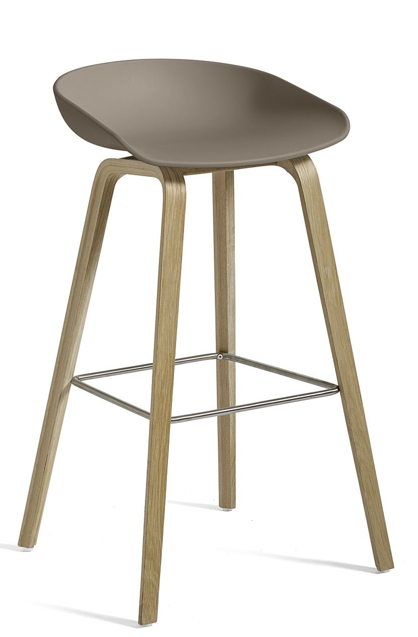 About a Stool AAS32 / AAS 32 Bar stool High Hay Oak soaped - Khaki About a Stool AAS32 / AAS 32 Bar stool High Hay Oak soaped - Khaki