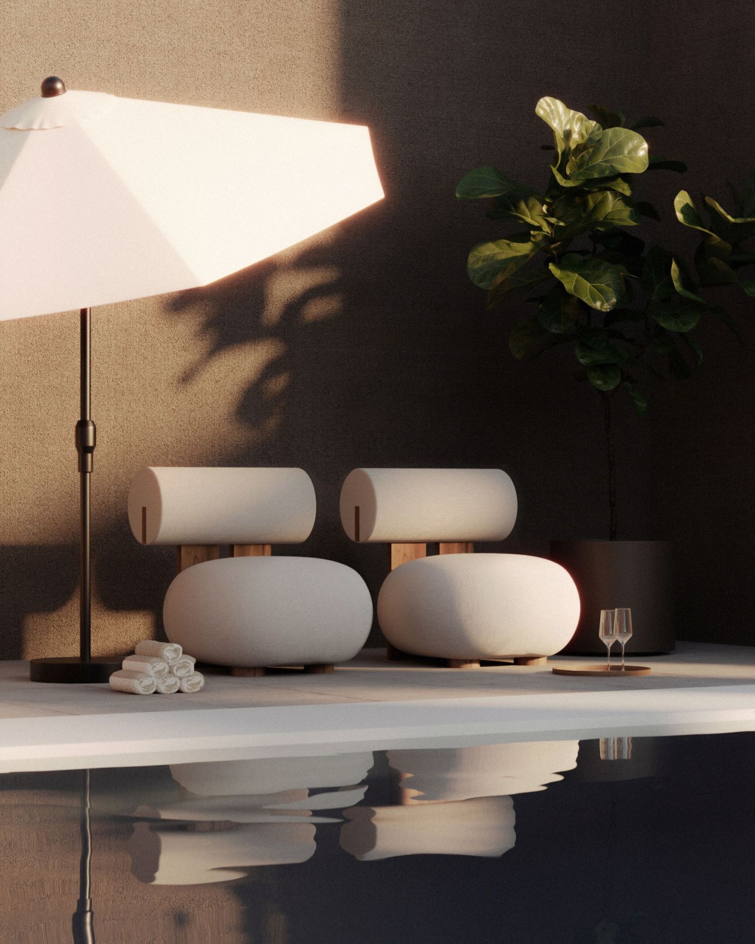 Hippo Lounge Outdoor Coconut Norr11