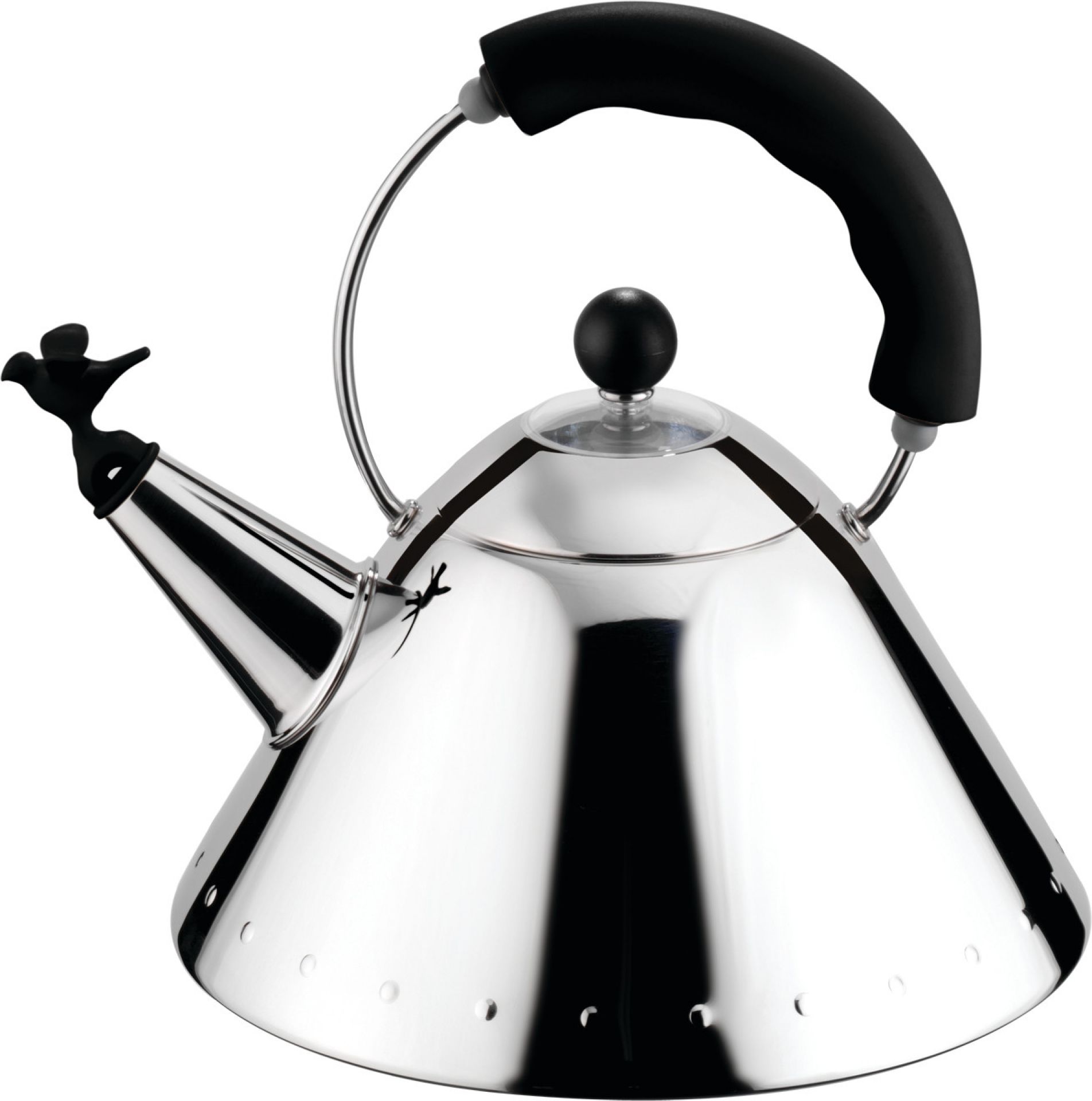 9093 B Water boiler black Alessi