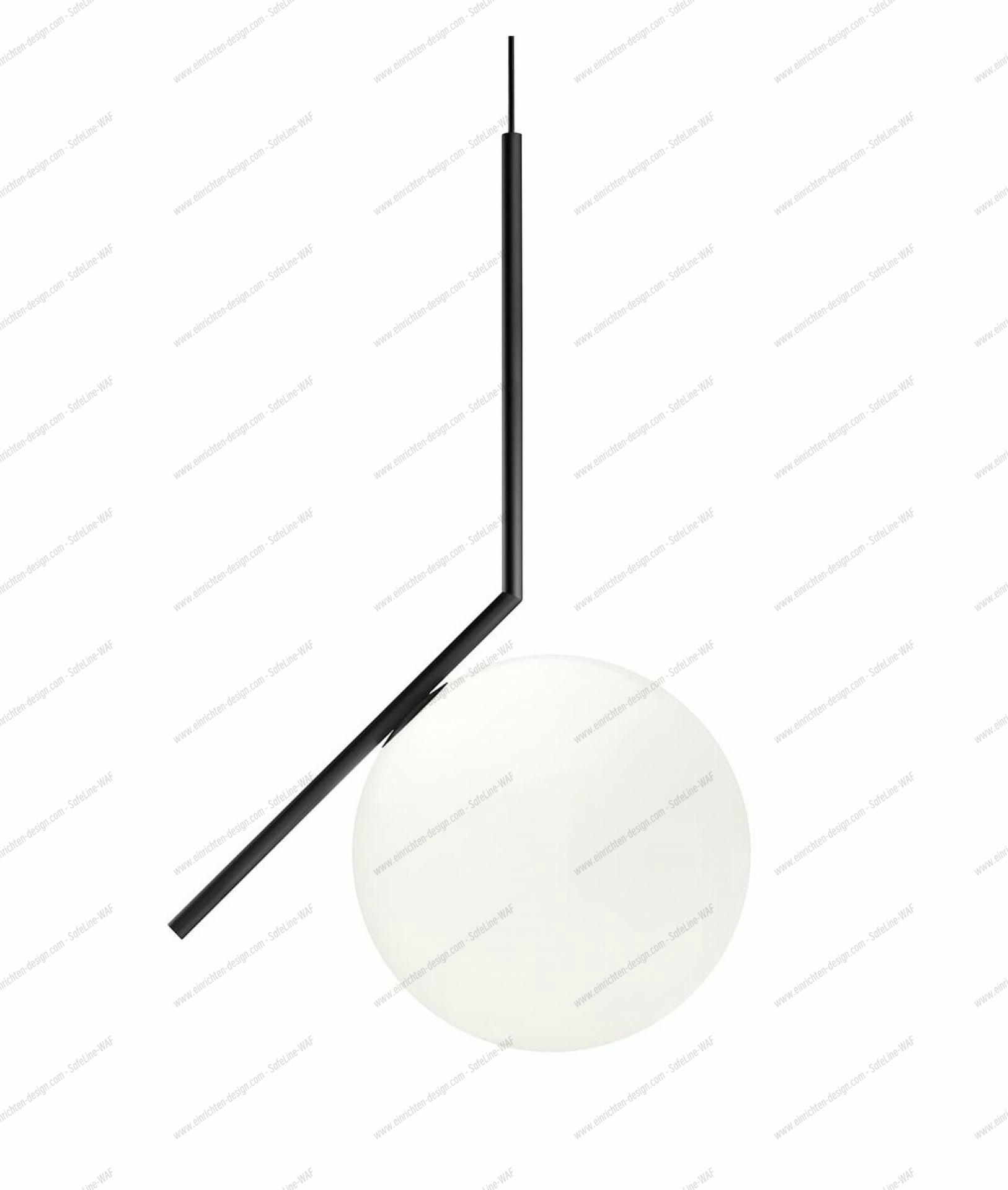 IC Lights S2 Pendant lamp Flos black