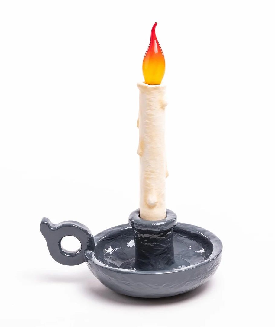 Grimm Lamp rechargeable battery lamp grey Seletti
