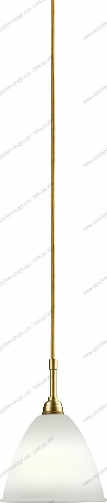 Bestlite BL 9 S pendant luminaire Gubi Bestlite Pendelleuchte mit weißem Schirm und goldenem Textilkabel. Gubi Designlampe für Wohnzimmer.