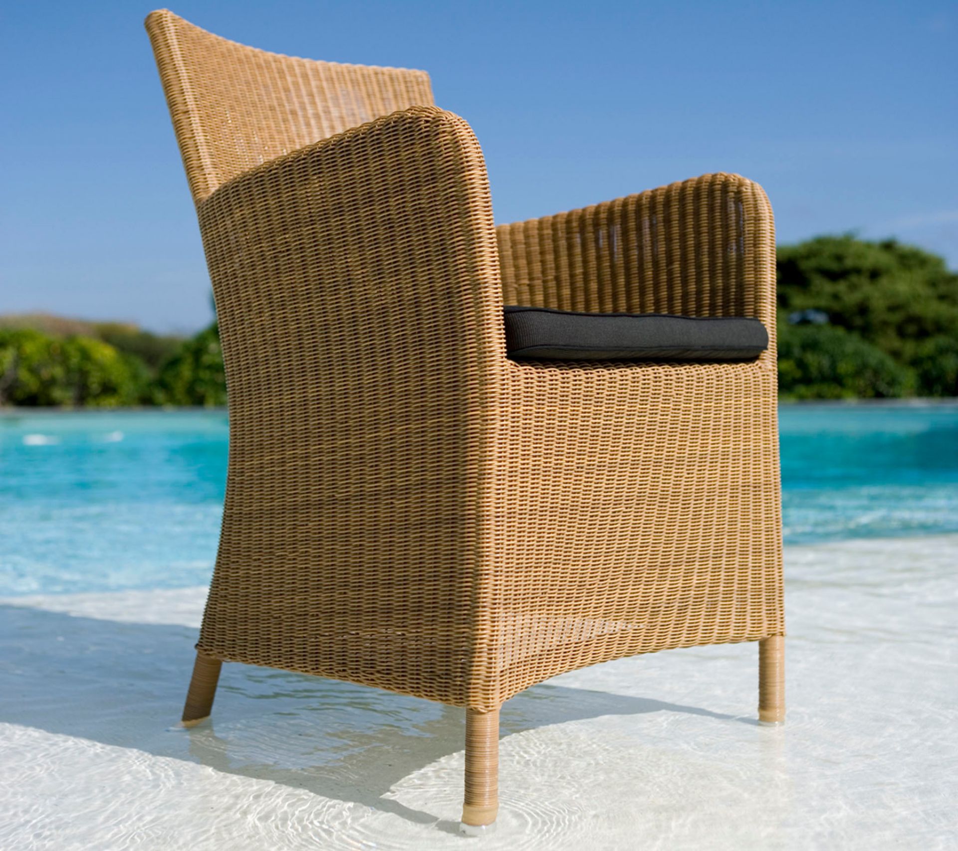 Hampsted armchair seat cushion white Cane-Line