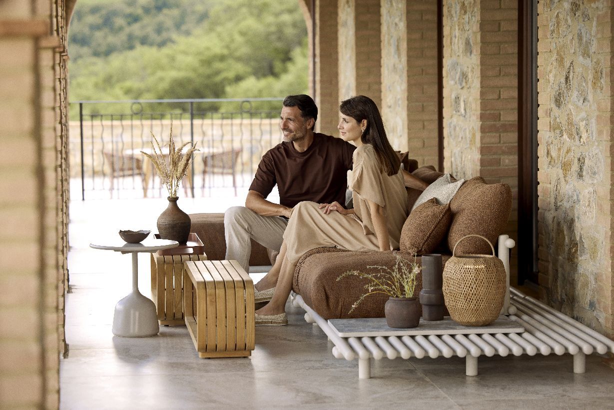 Sticks Platform Sofa with chaise longue Outdoor Cane-Line