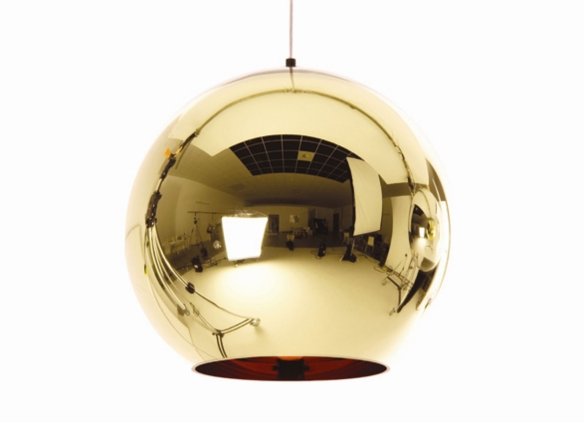 Copper Round 45 cm LED Pendant Light Tom Dixon