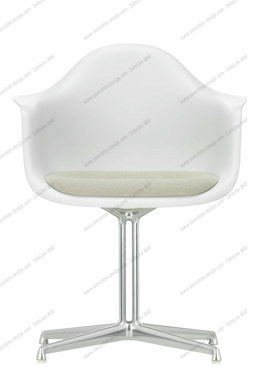 Eames Plastic Arm Chair DAL with seat cushion Vitra