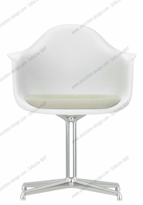 Eames Plastic Arm Chair DAL with seat cushion Vitra