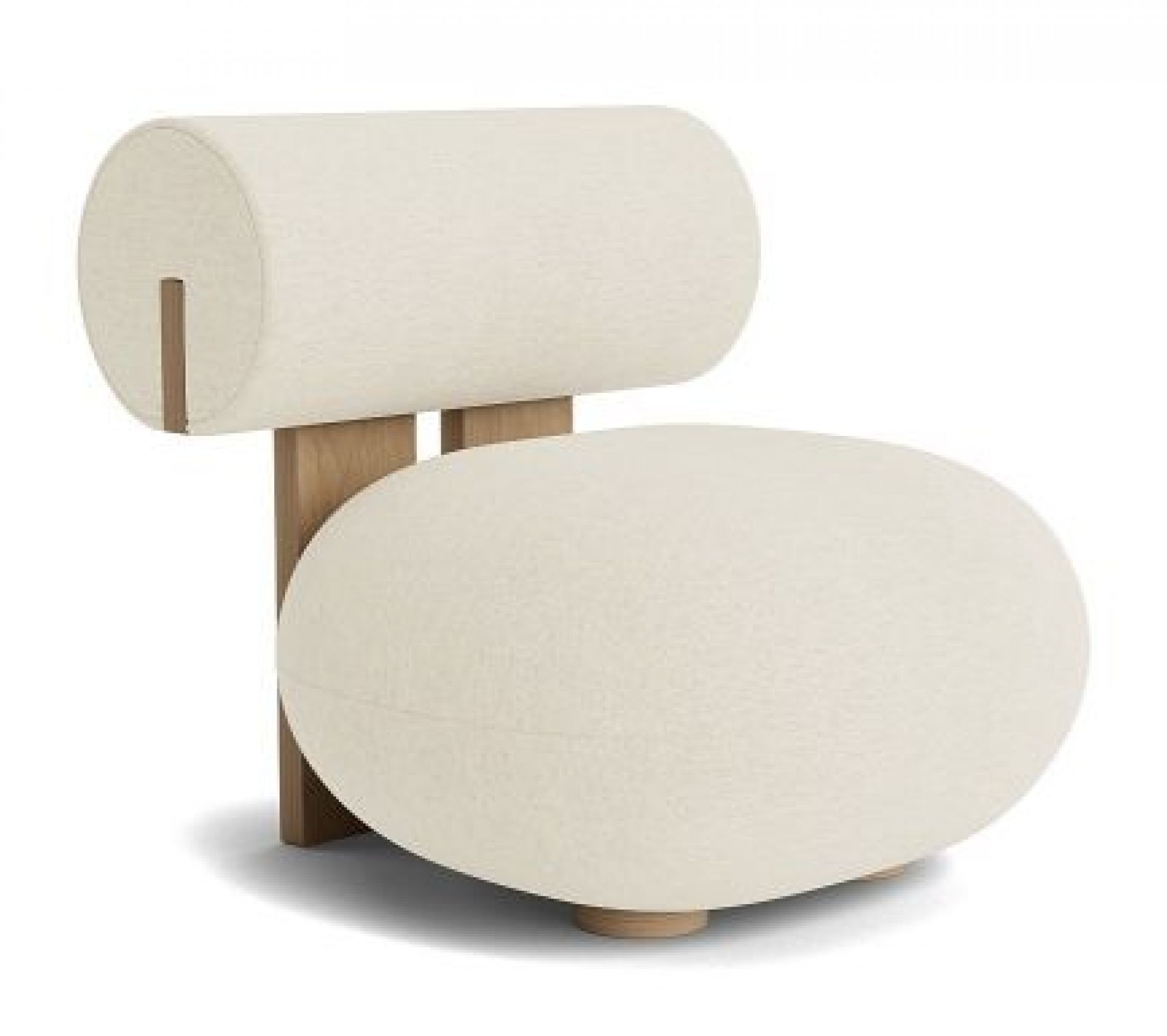 Hippo Lounge Natural Oak Barnum Bouclé 24 Norr11