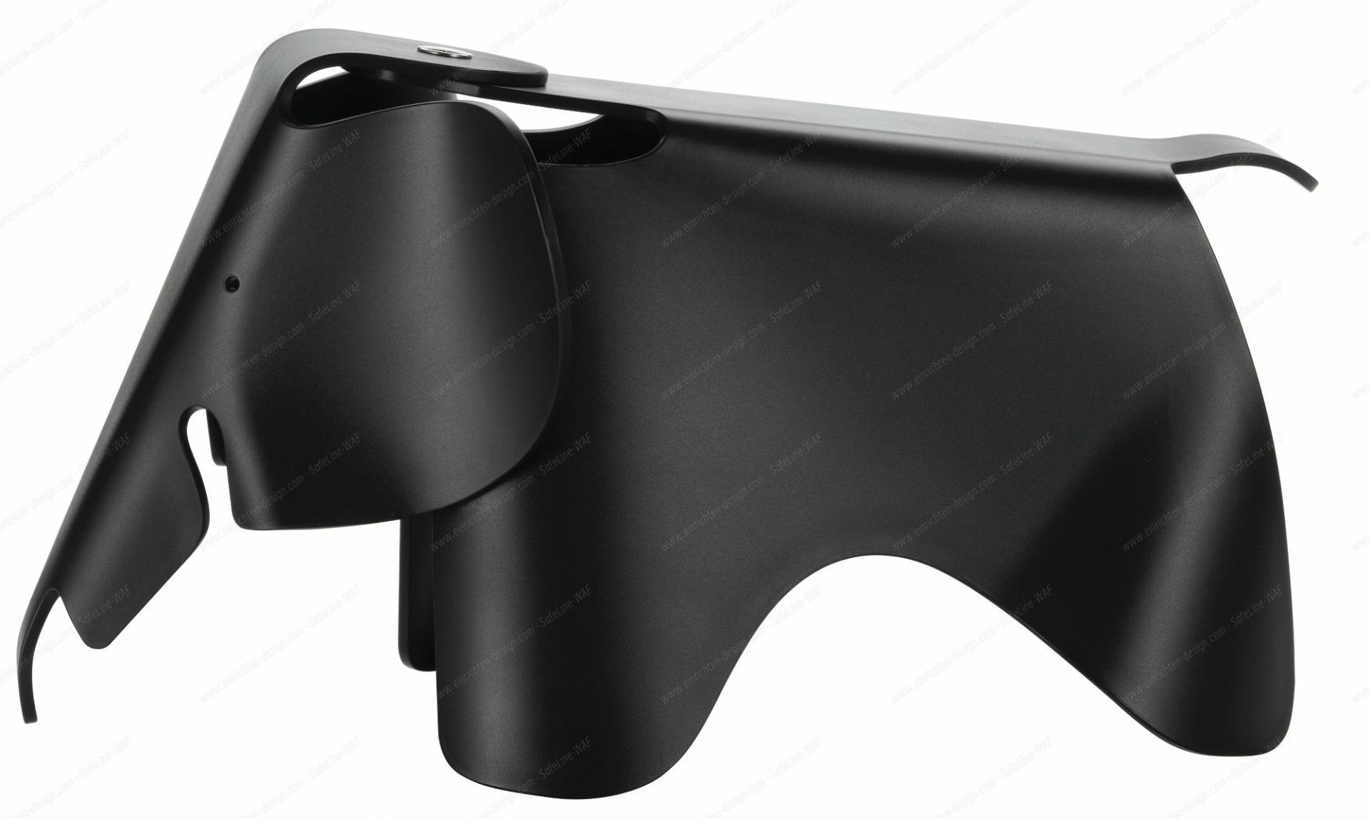 Eames Elephant klein Vitra-tiefschwarz