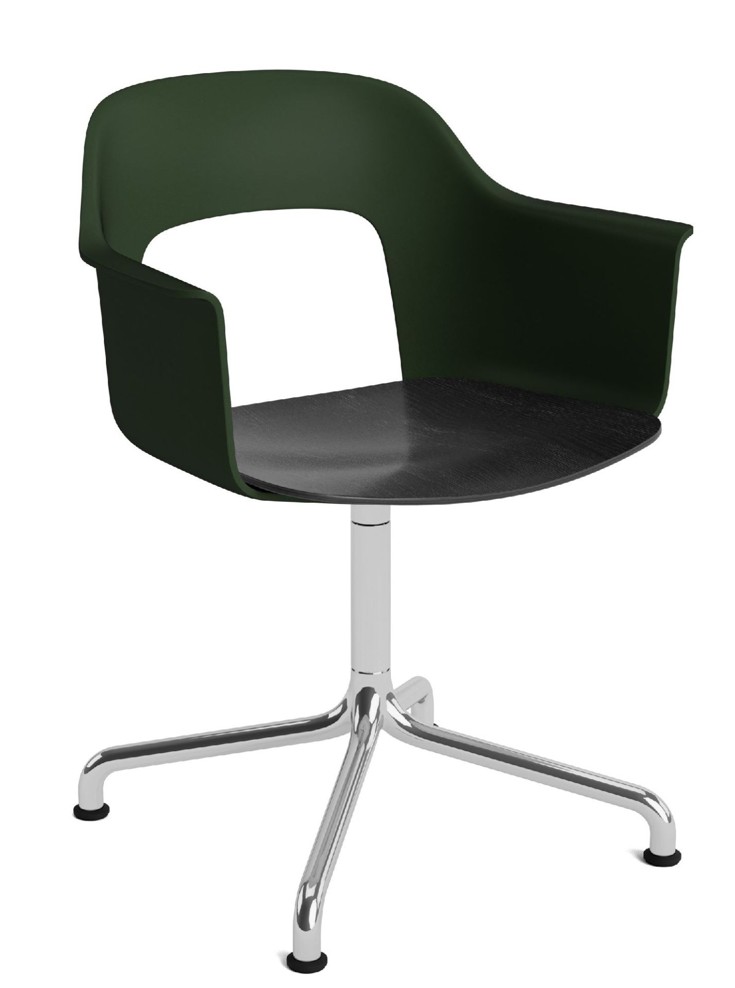 Layout Armchair 252 Armchair 4-star base swivel base with curved base Hay  