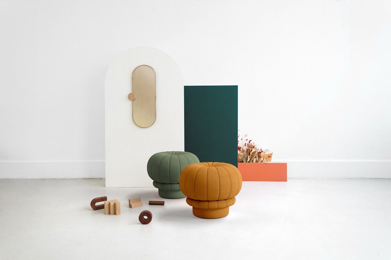Claudie pouf stool Hartô