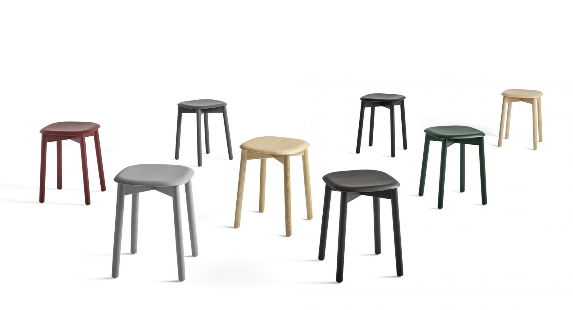 Soft Edge 72 Stool water-based varnish- smoked Hay Soft Edge 72 Stool water-based varnish- smoked Hay