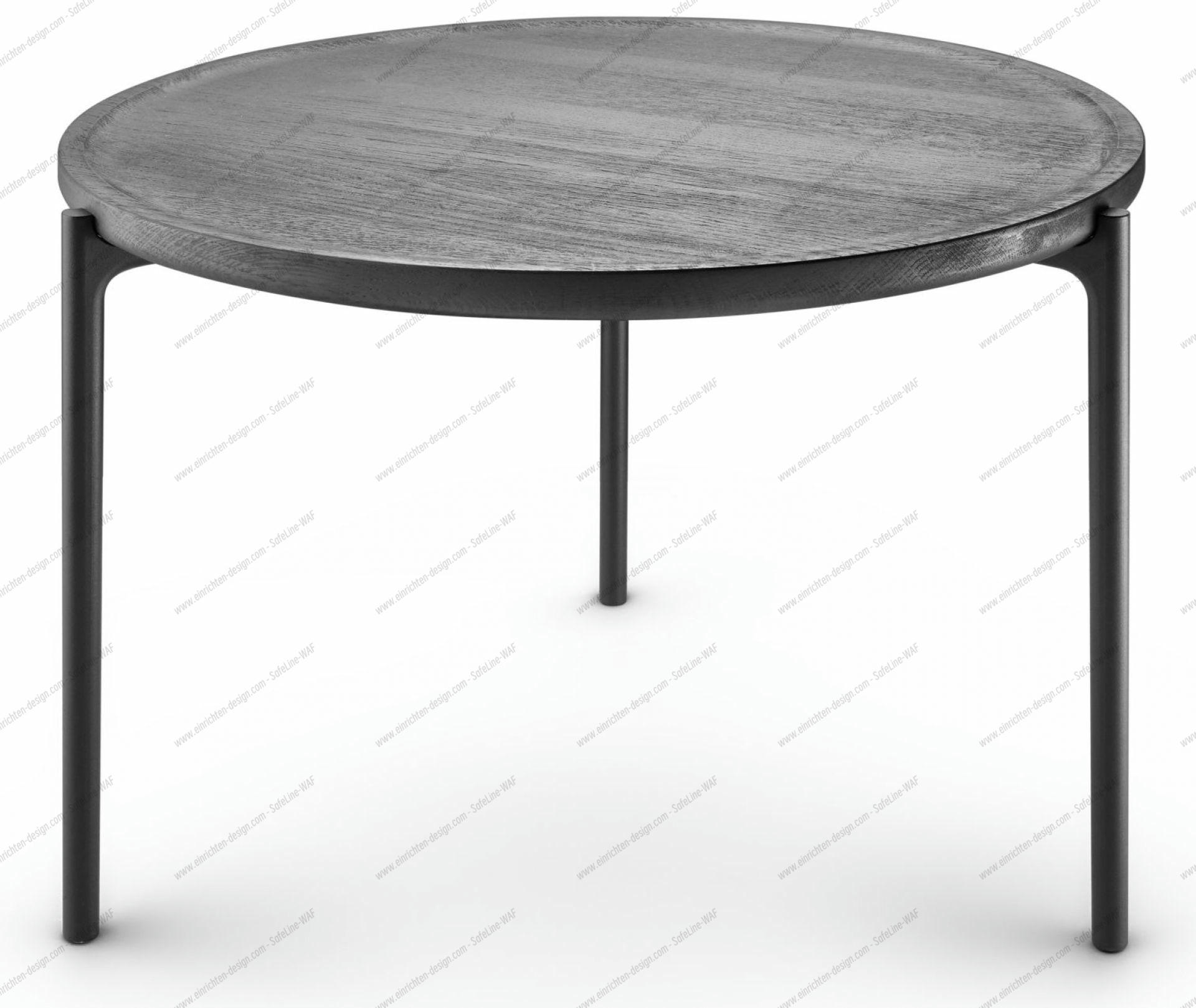 Savoye Round Oak Table - Black ø 60 x H 42 cm Eva Solo