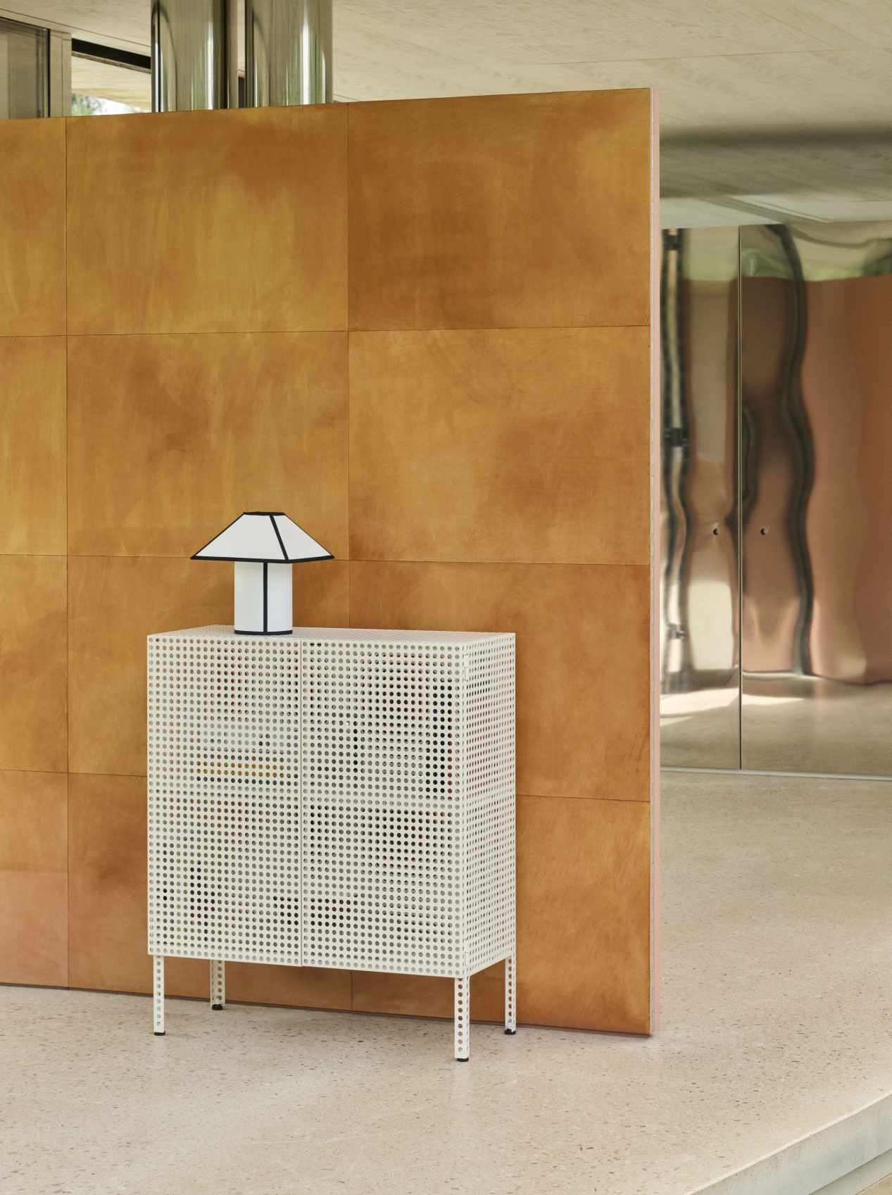 Perforated Cabinet Floor Medium Sideboard Hay