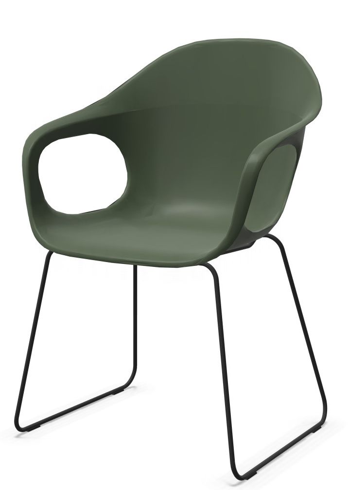 Elephantino armchair Kristalia sled base