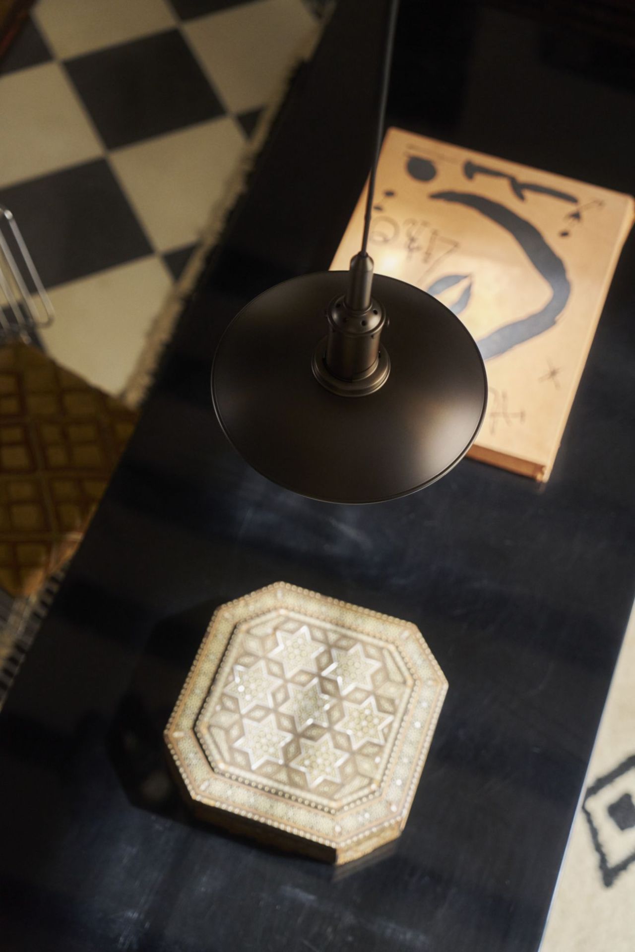 PH 3/3 Aged Brass Opal pendant light Louis Poulsen