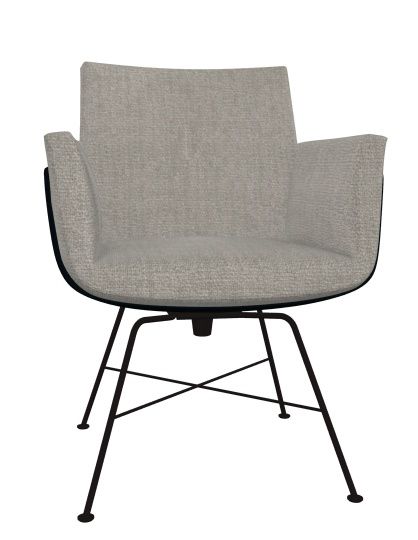 Alvo Armrest Swivel Chair with Wire Frame Cor 