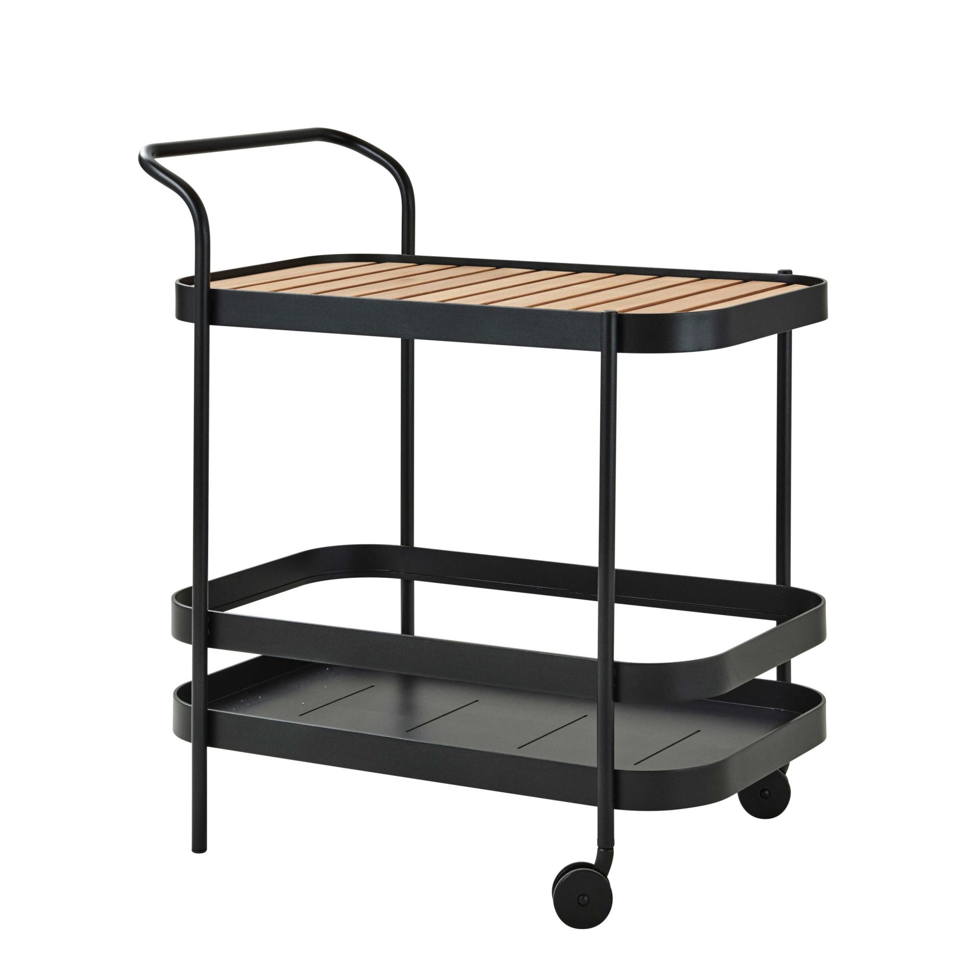 Roll Bar cart lava grey Cane-Line
