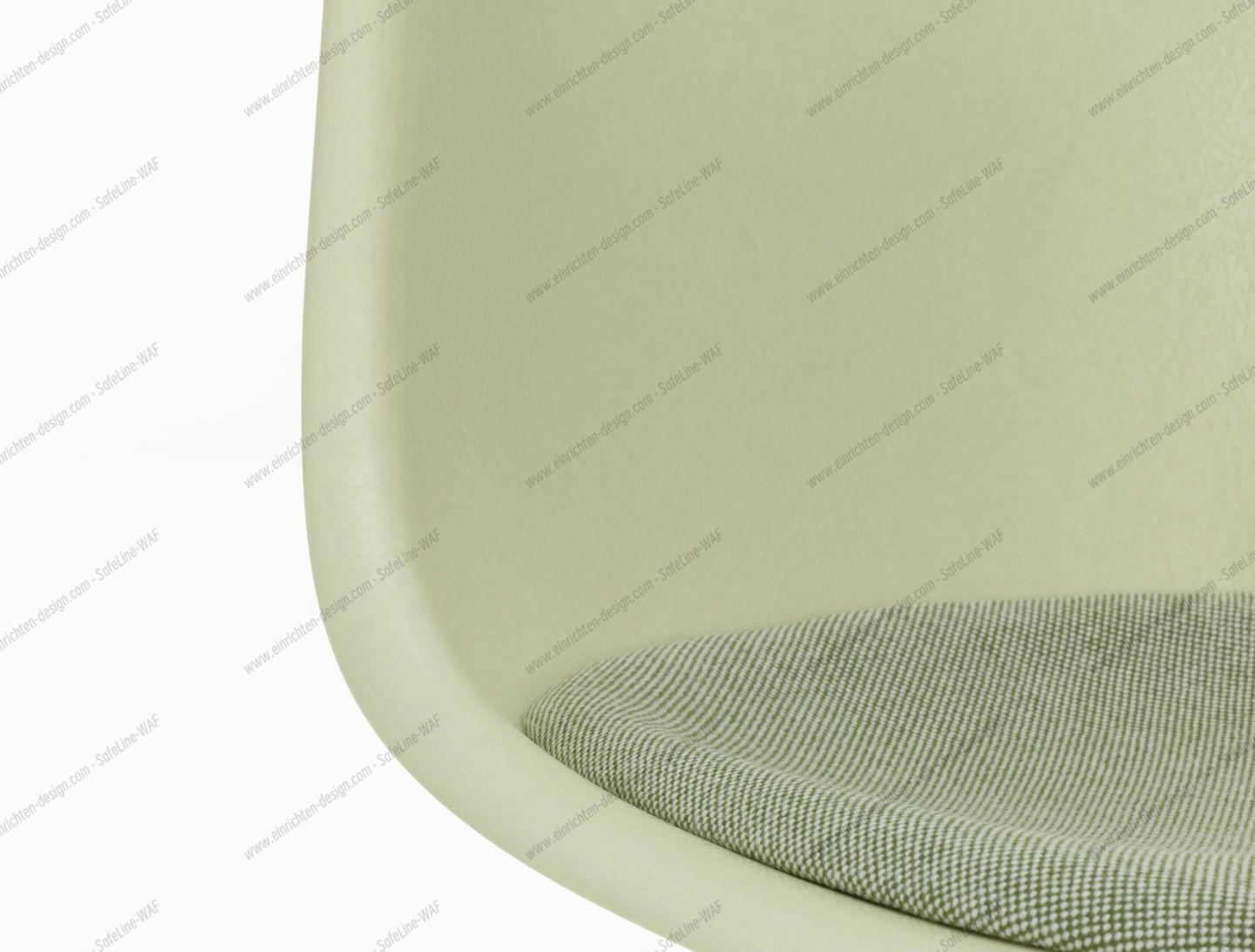 Eames Fiberglass Chair DSR Chair with Seat cushion Vitra