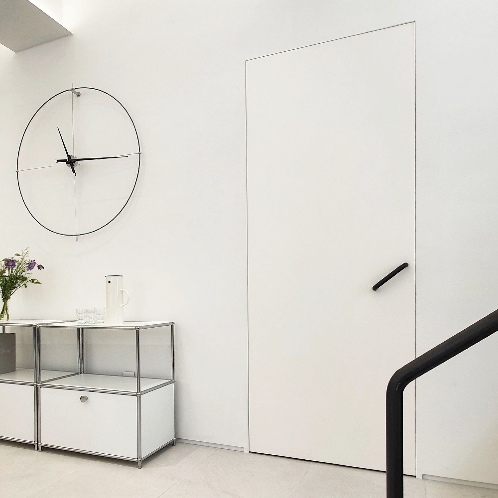 Bilbao N/ L Wall Clock nomon Black-White