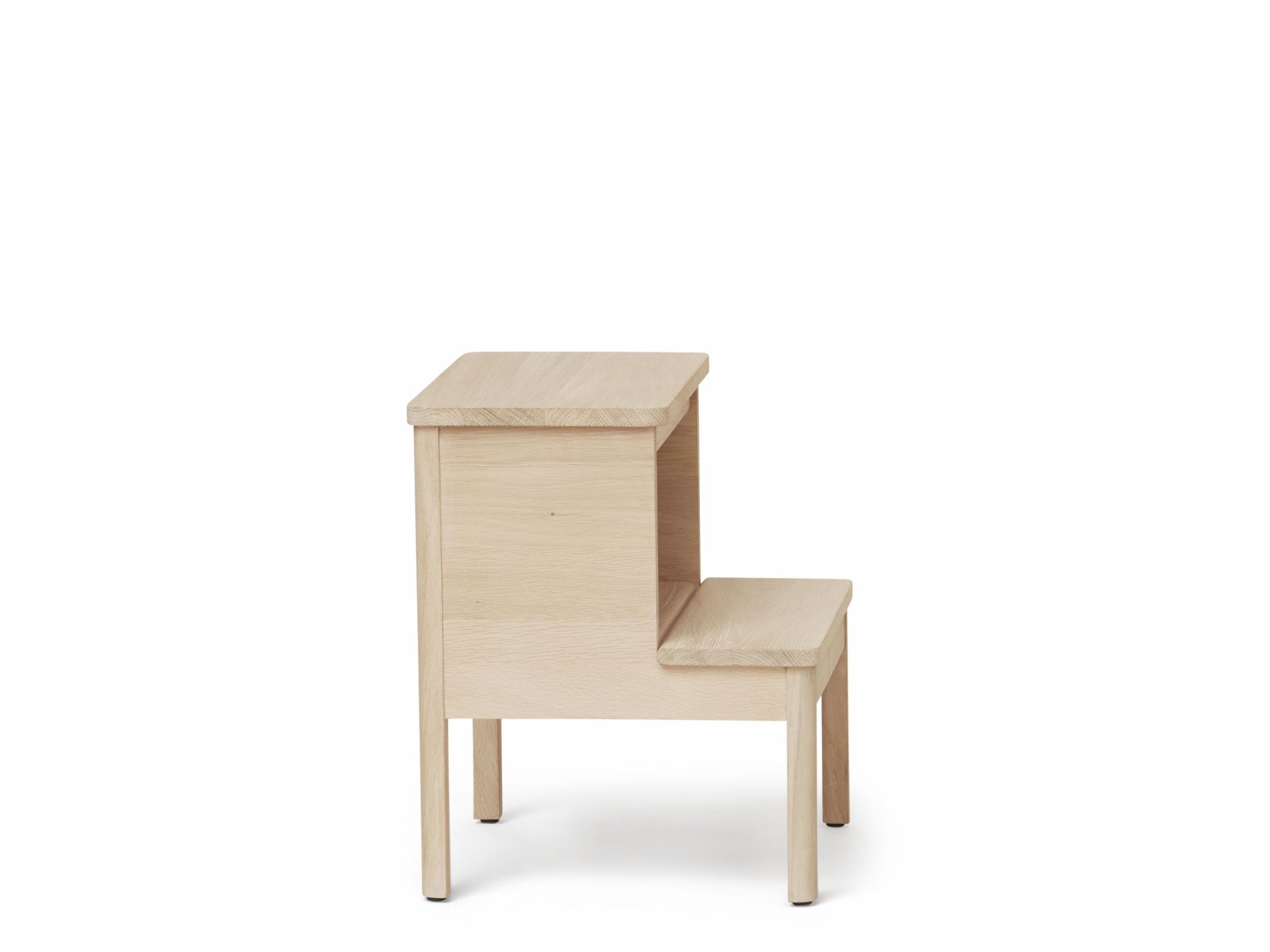 A Line step stool oak white oiled Form & Refine
