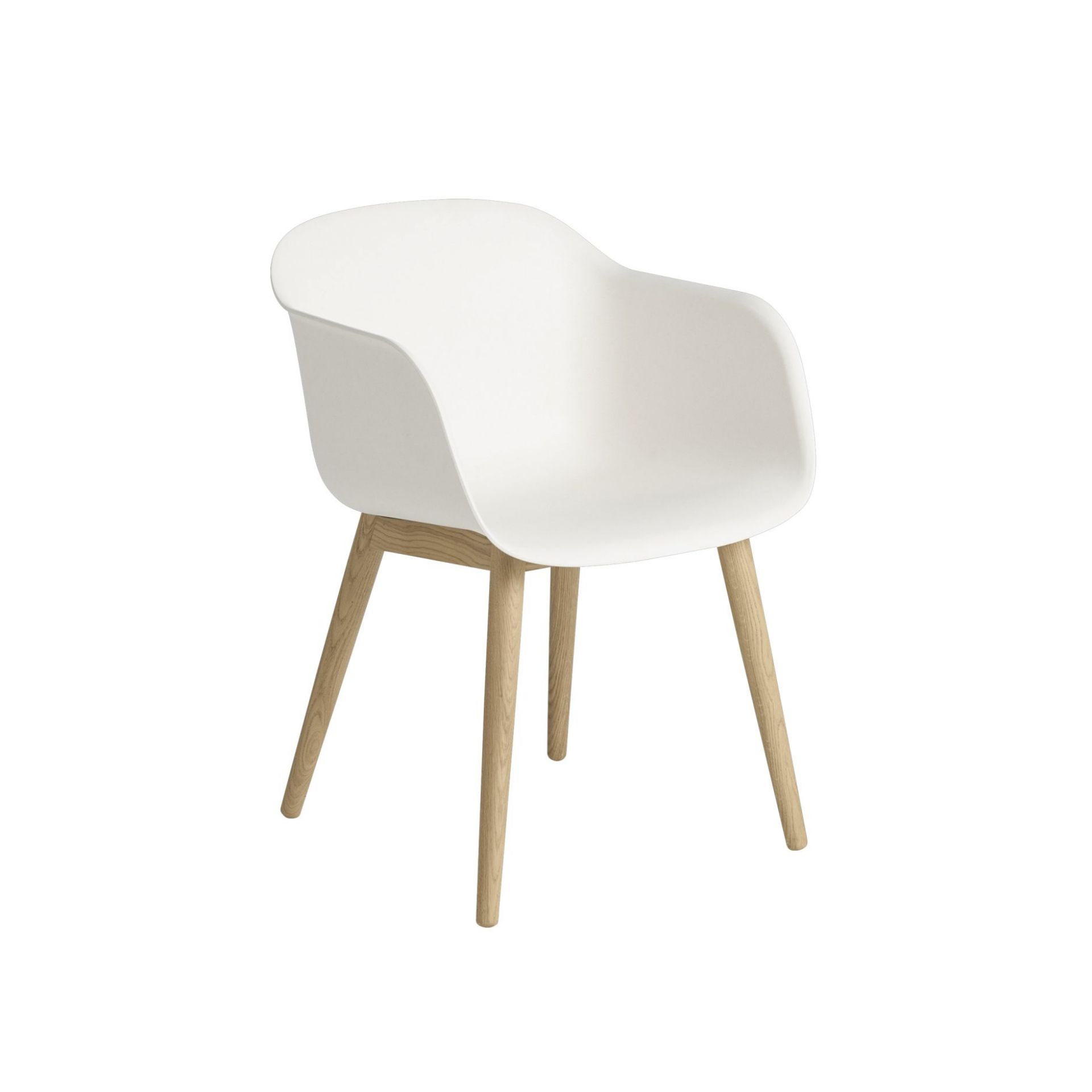 Fiber Armchair Wood Base Chair Muuto