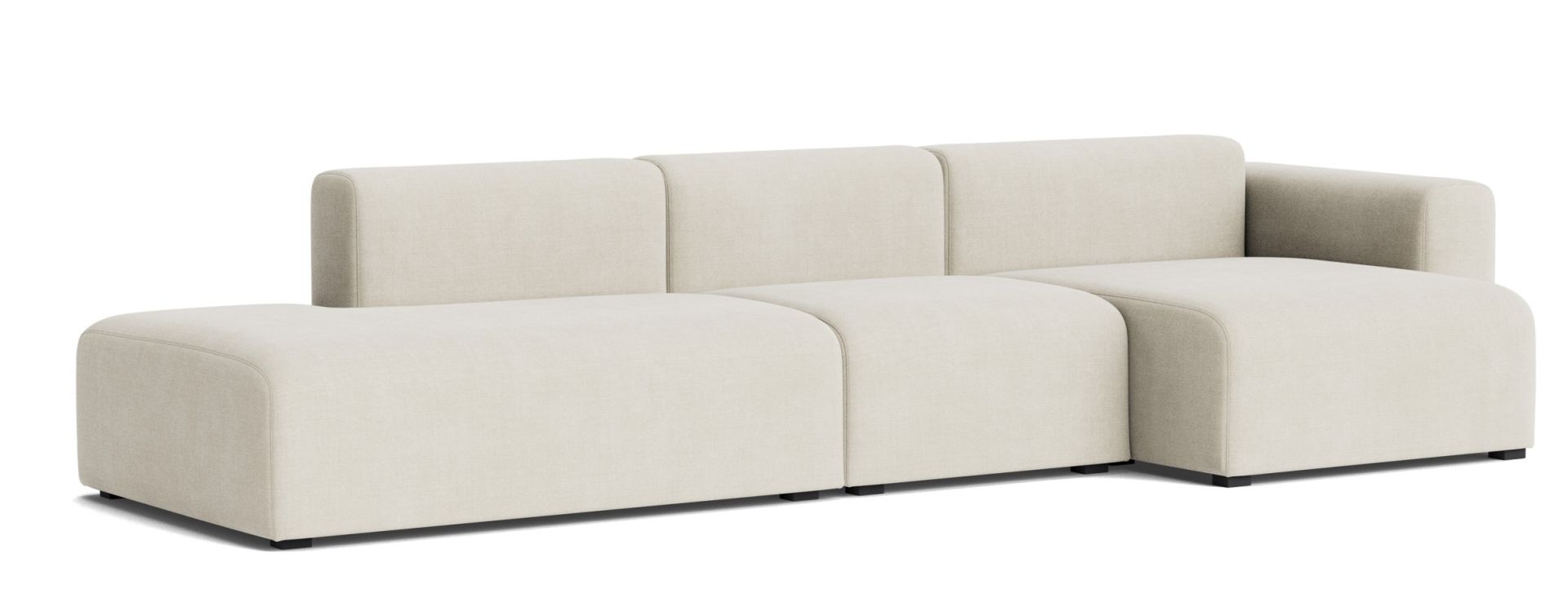 Mags Sofa 3-seater Combination 4 Low Armrest with armrest right Hay