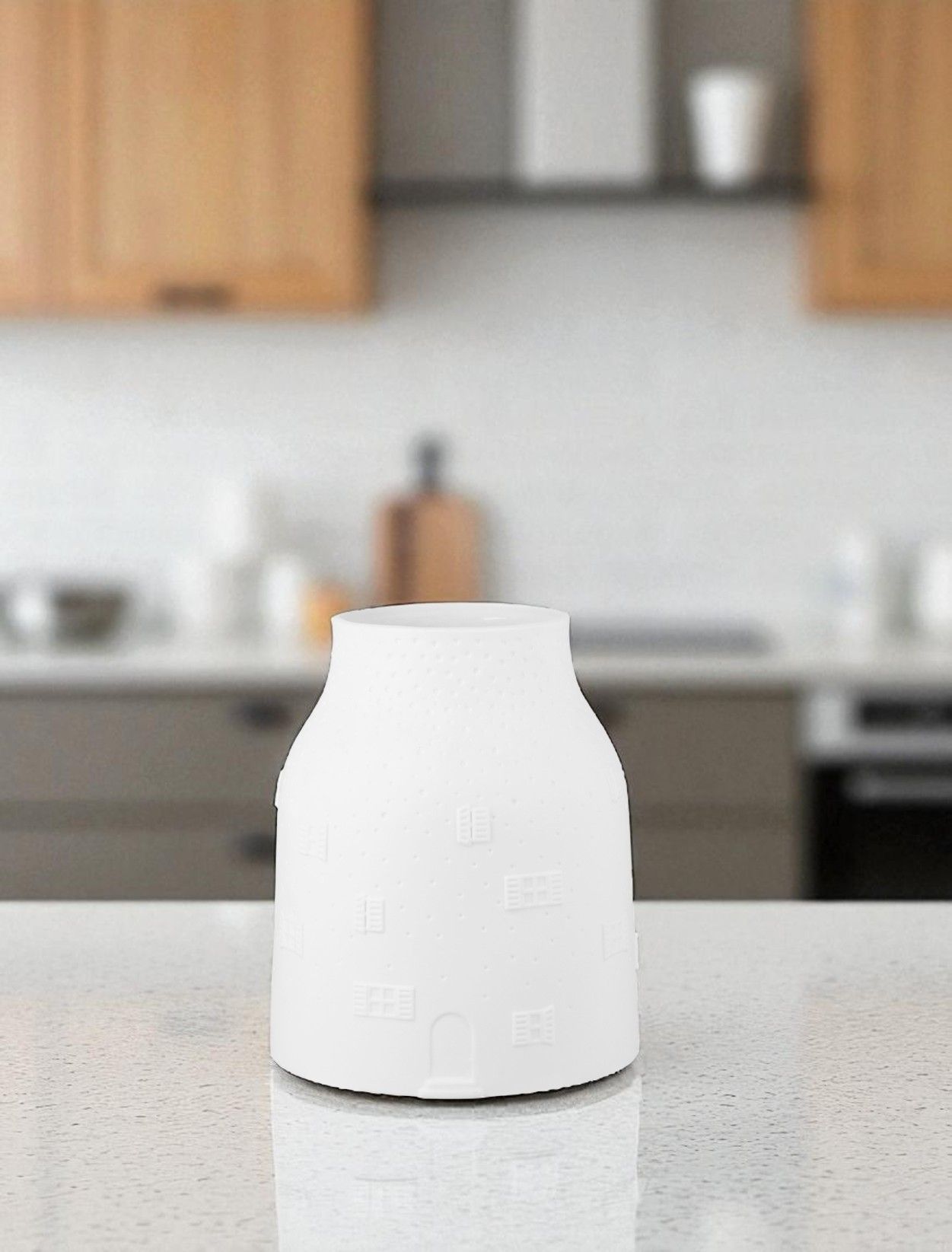 Vase Winter House Small Wheels