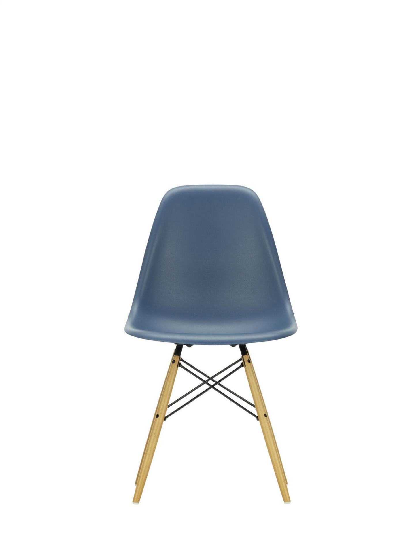 Eames Plastic Side Chair DSW Chair Vitra Maple yellowish - Mustard