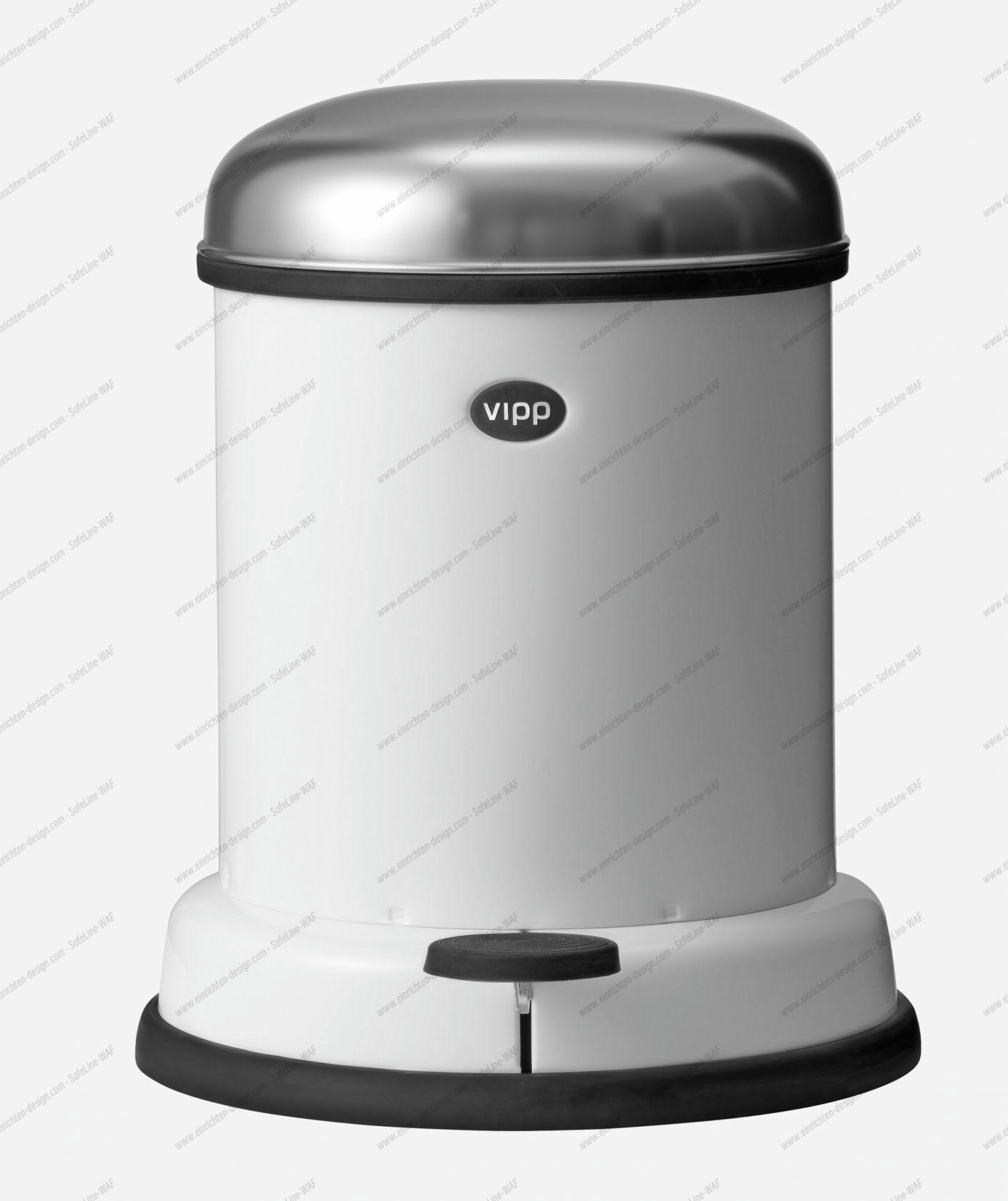 Pedal bin 8L WHITE Vipp SINGLE PIECES