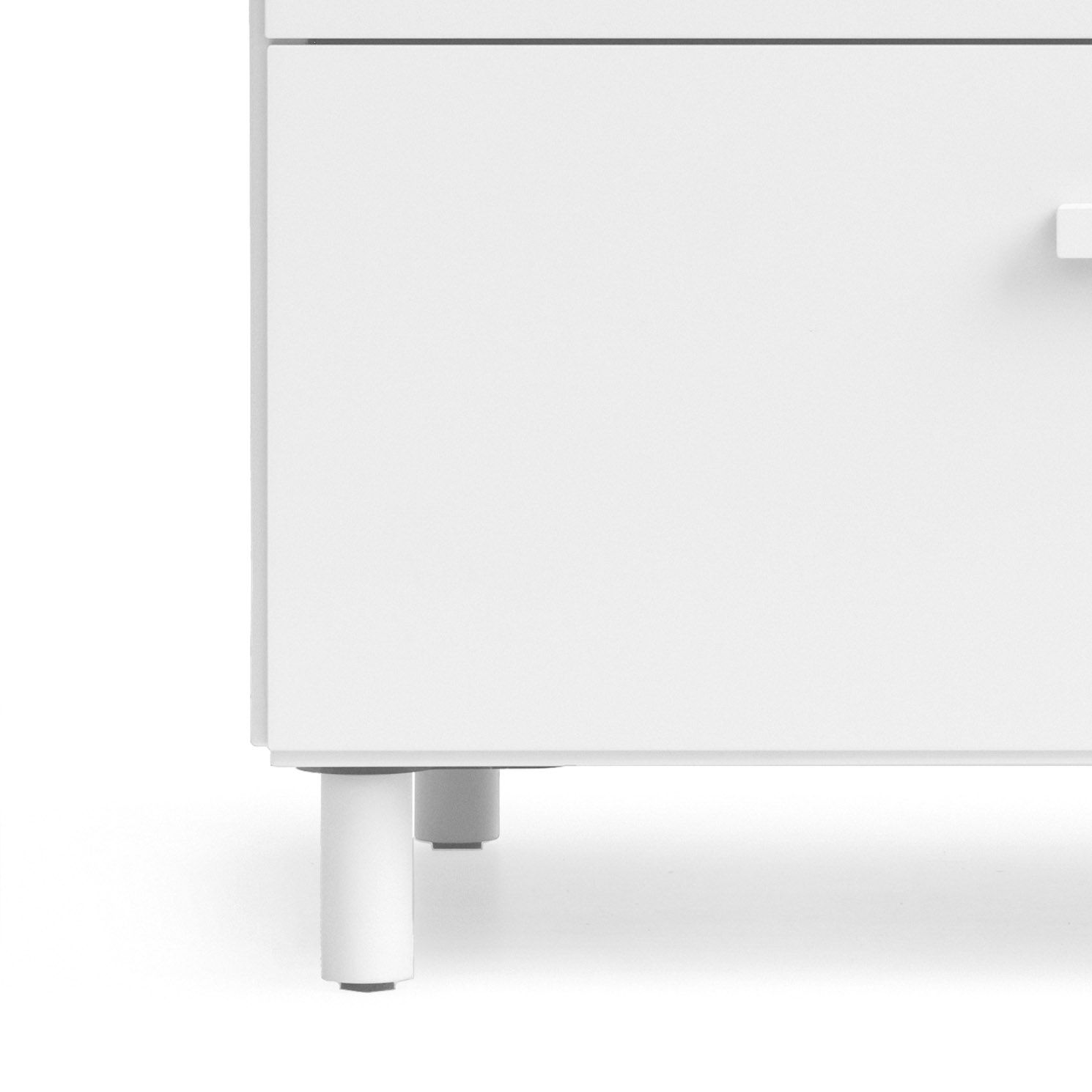 Relief Legs Set of 4 for Chest of Drawers white String Furniture