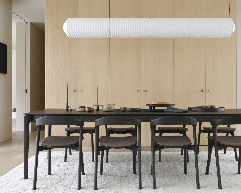 Bok Extendable dining table oak brown Ethnicraft