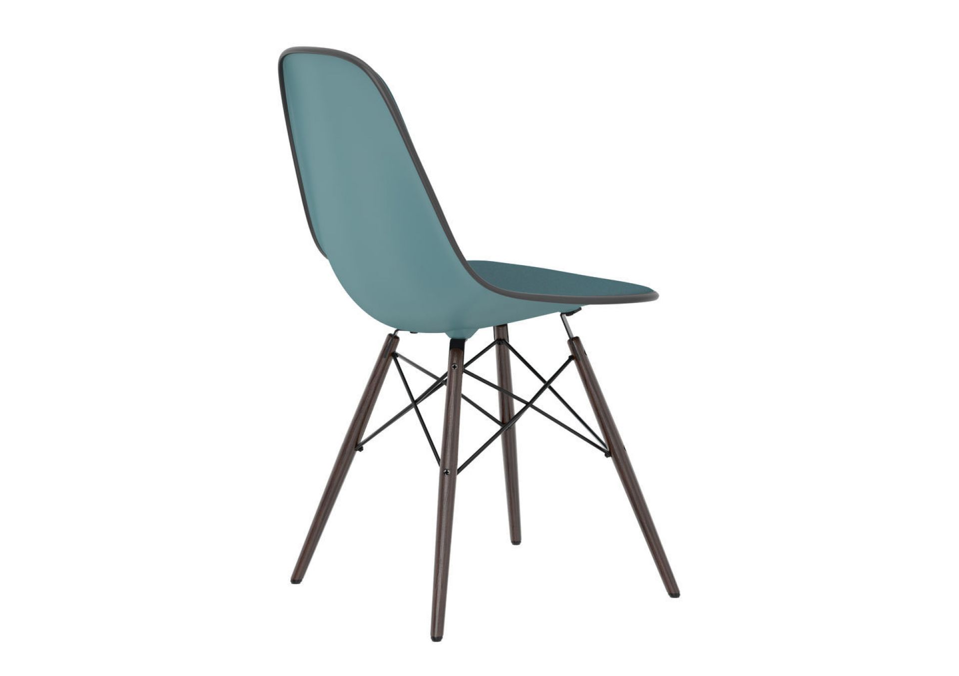 Eames Plastic Side Chair DSW Chair fully upholstered Vitra