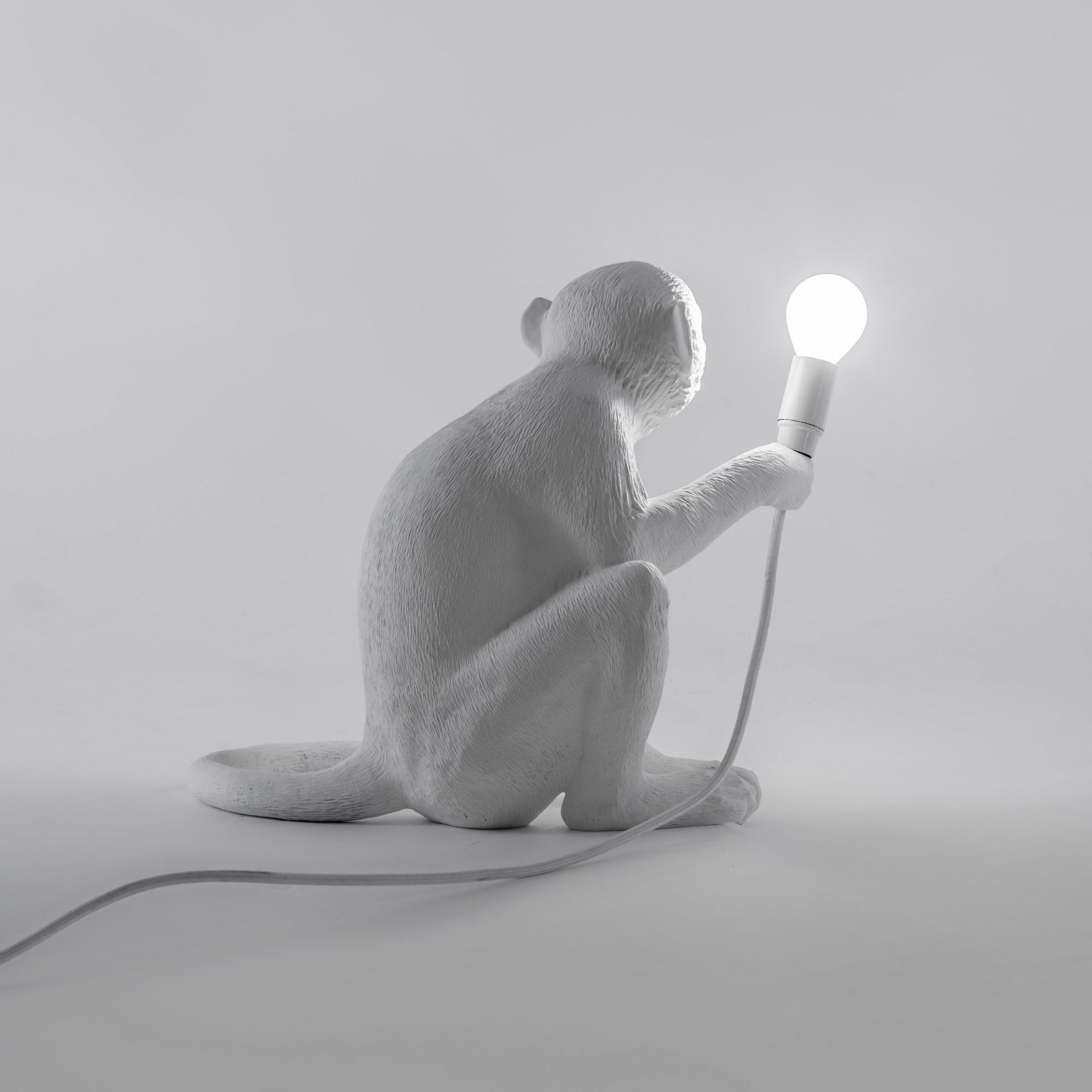 Monkey Sitting Lamp Indoor floor lamp / table lamp with switch Seletti SINGLE PIECE