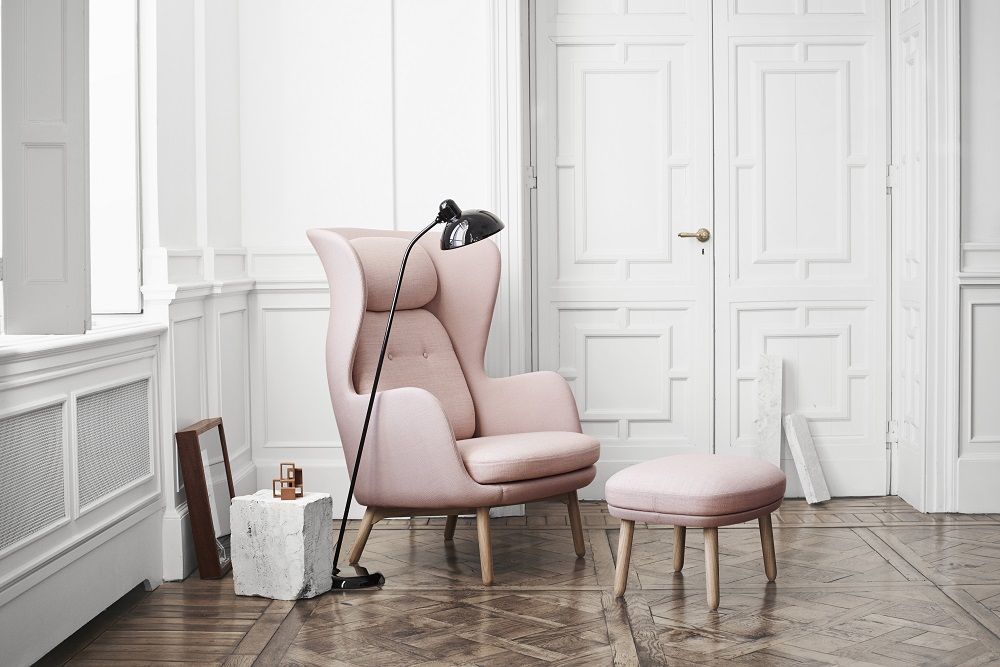 JH11 / JH12 Footstool for Ro Armchair Fritz Hansen