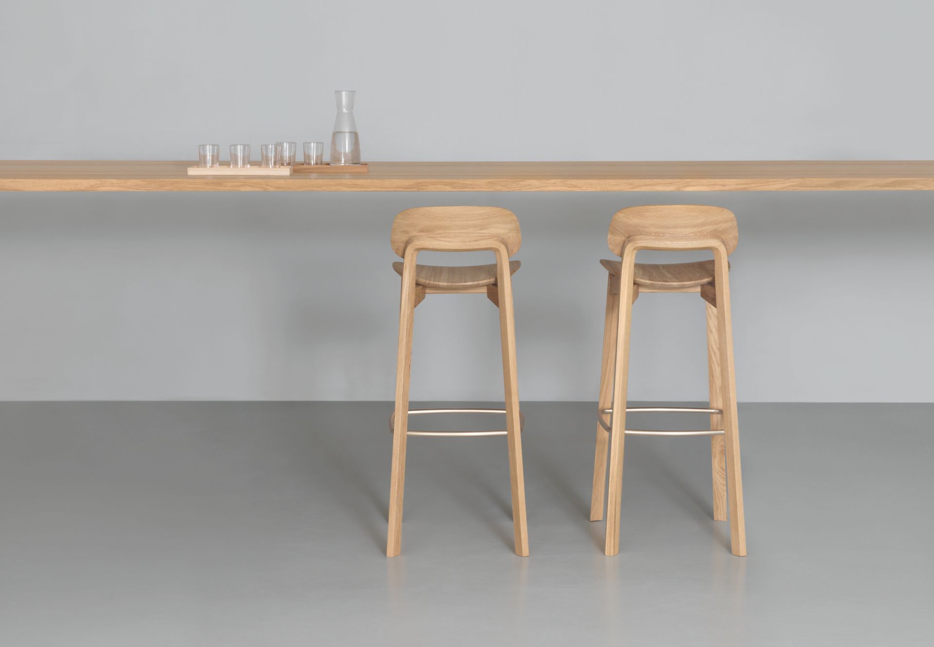 Nonoto Bar bar stool seat height 80 oak Zeitraum