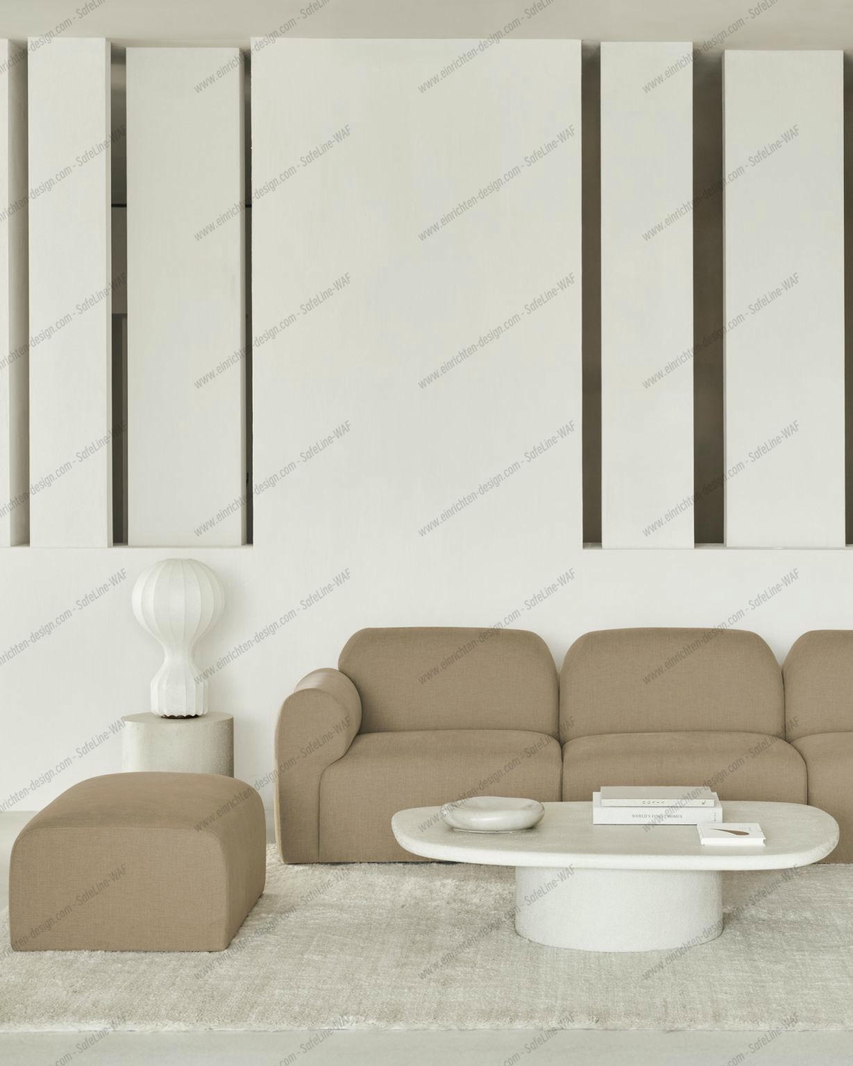 Bulky Modular Sofa Light Sepia Lying position left Ethnicraft