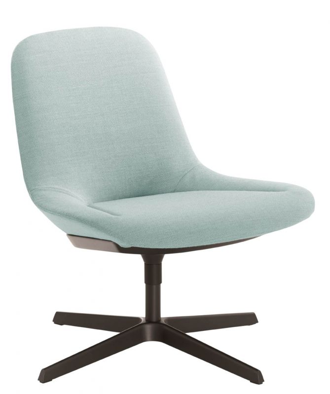 357 Sheru armchair with 4-legged cross swivel Walter Knoll